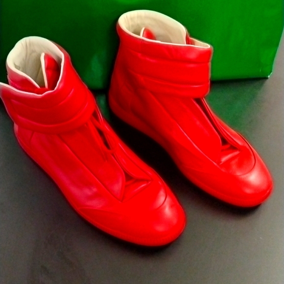 Maison Martin Margiela Red Sneakers Size 43.5 - Picture 2 of 8